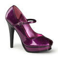Pin Up Couture Pompe da donna PLEASURE-02g PAT di GLTR perlato fucsia
