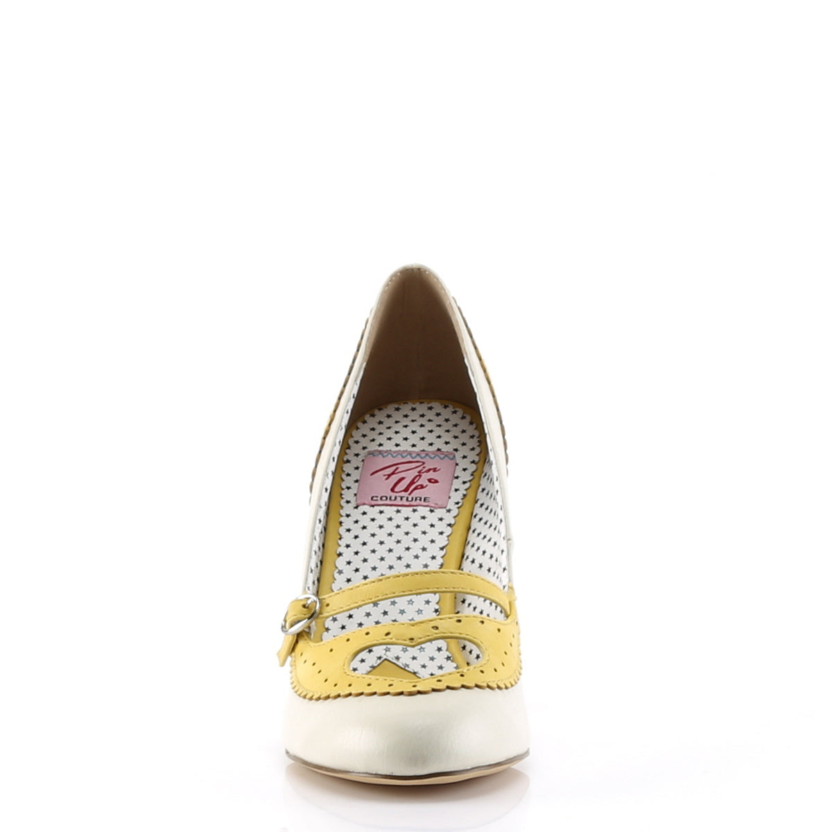Pin Up Couture Pompe da donna POPPY-18 Giallo-crema in ecopelle