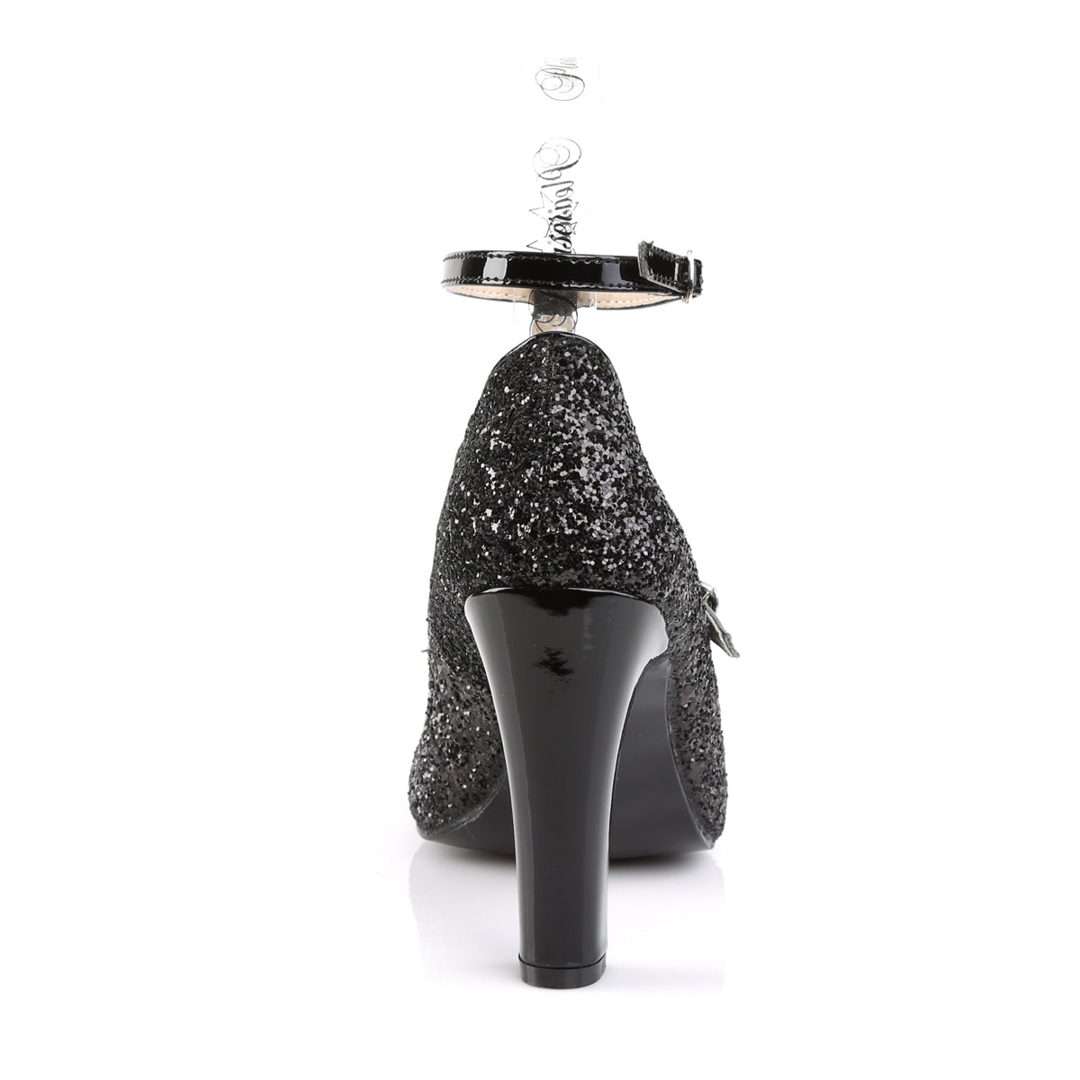 Pleaser Pink Label Pompe da donna QUEEN-01 BLK GLTR-PAT