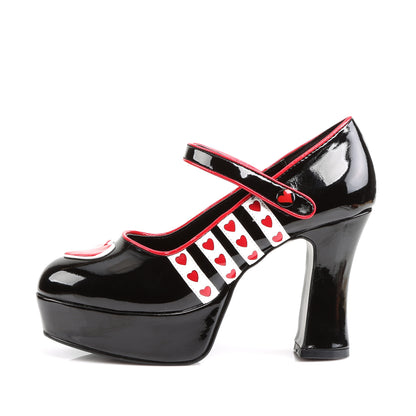 Funtasma Pompe da donna Queen-55 BLK-WHT-RED PAT
