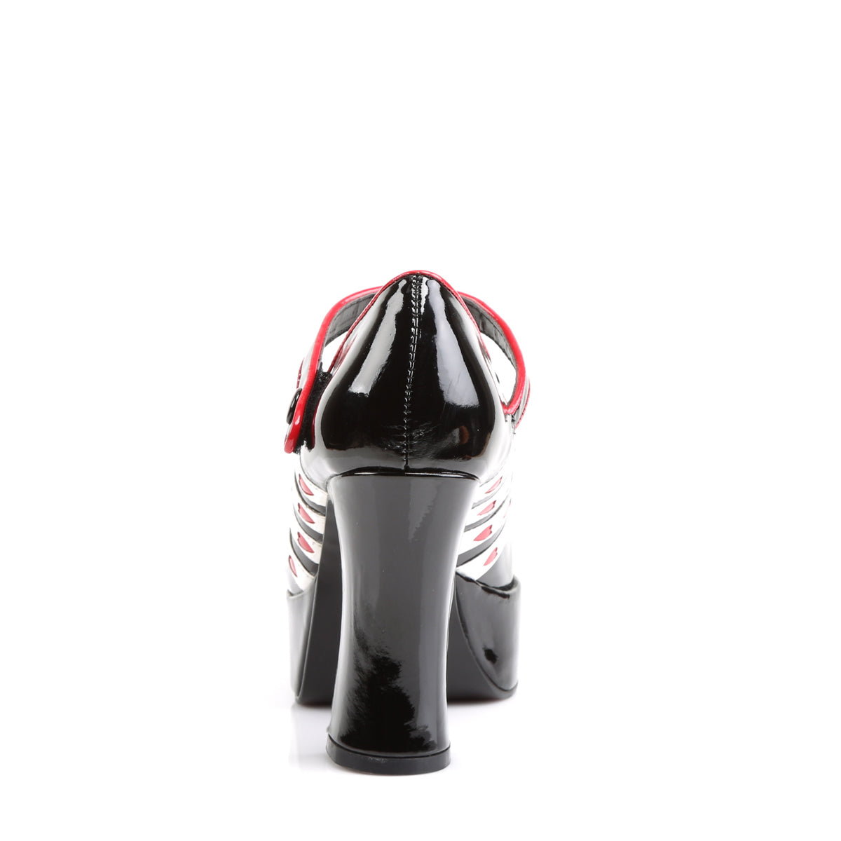 Funtasma Pompe da donna Queen-55 BLK-WHT-RED PAT