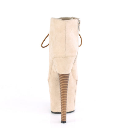 Pleaser Stivaletti da donna RADIANT-1005 Beige Faux Suede / Beige Faux Suede Suede