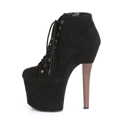 Pleaser Stivaletti da donna RADIANT-1005 BLK FAUX Suede / Blk Faux Suede Suede