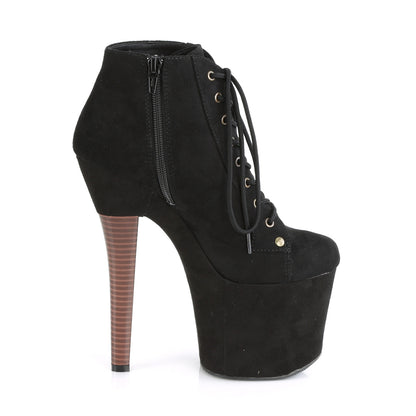 Pleaser Stivaletti da donna RADIANT-1005 BLK FAUX Suede / Blk Faux Suede Suede