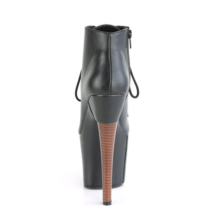 Pleaser Stivaletti da donna RADIANT-1005 Blk in ecopelle / BLK Pelle ecopelle