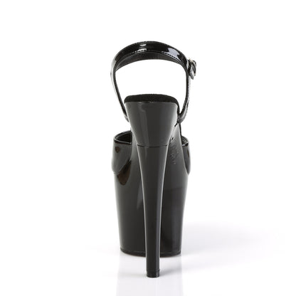 Pleaser Womens Sandals RADIANT-709 Blk Pat/Blk