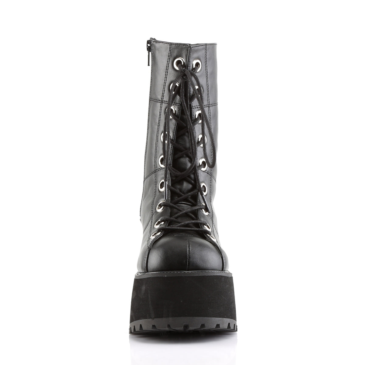 DemoniaCult Stivali da donna RANGER-301 pelle vegana BLK