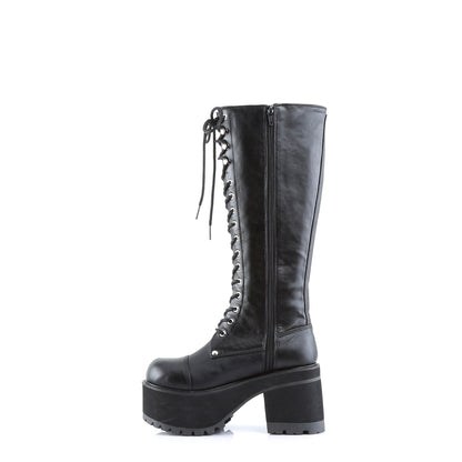 DemoniaCult Stivali da uomo RANGER-302 pelle vegana BLK