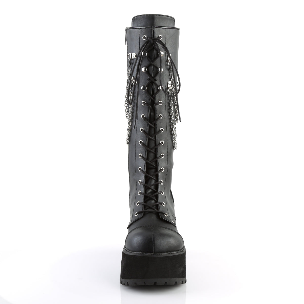 DemoniaCult Stivali da uomo RANGER-303 BLK Fuce in pelle