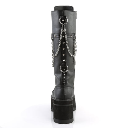 DemoniaCult Stivali da uomo RANGER-303 BLK Fuce in pelle
