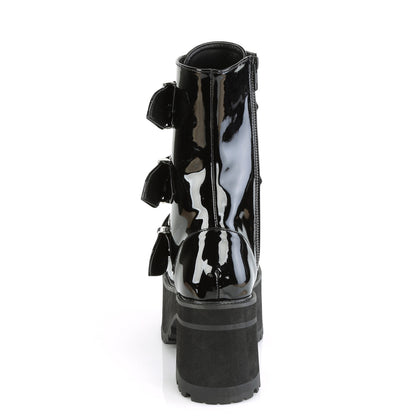 DemoniaCult Stivali alla caviglia femminile RANGER-308 brevetto BLK