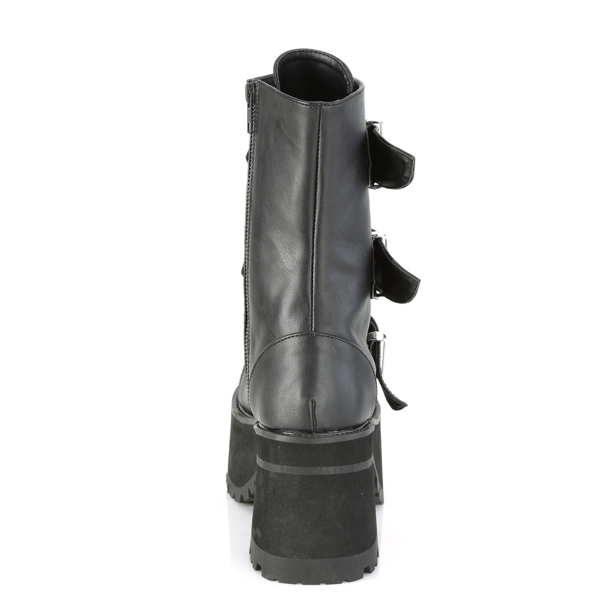 DemoniaCult Stivali alla caviglia femminile RANGER-308 pelle vegana BLK