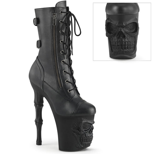 Pleaser  Ankle Boots RAPTURE-1047 Blk Faux Leather/Blk Matte