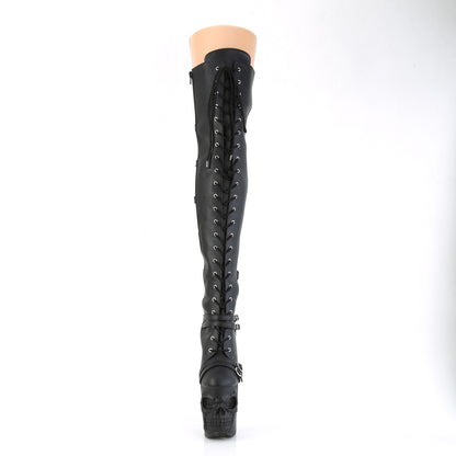 Pleaser  Stivali RAPTURE-3045 blk fux fux str.fux in pelle/blk opape