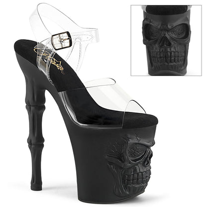 Pleaser Women's Platform Shoes RAPTURE-808 Clr/Blk Matte