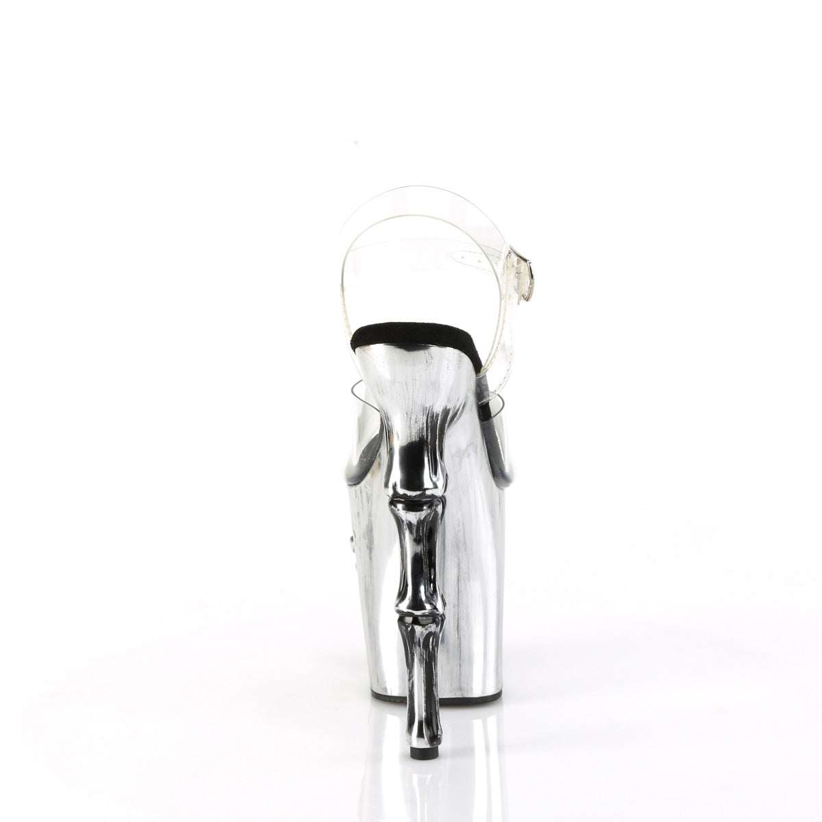 Pleaser  Sandali RAPTURE-808-lt Clr/raso peltro Chrome