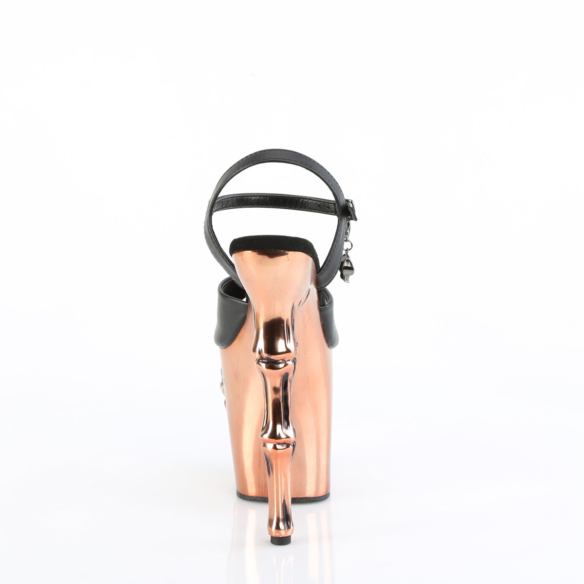 Pleaser  Sandali RAPTURE-809-LT BLK Fux in pelle/rame rame satinato