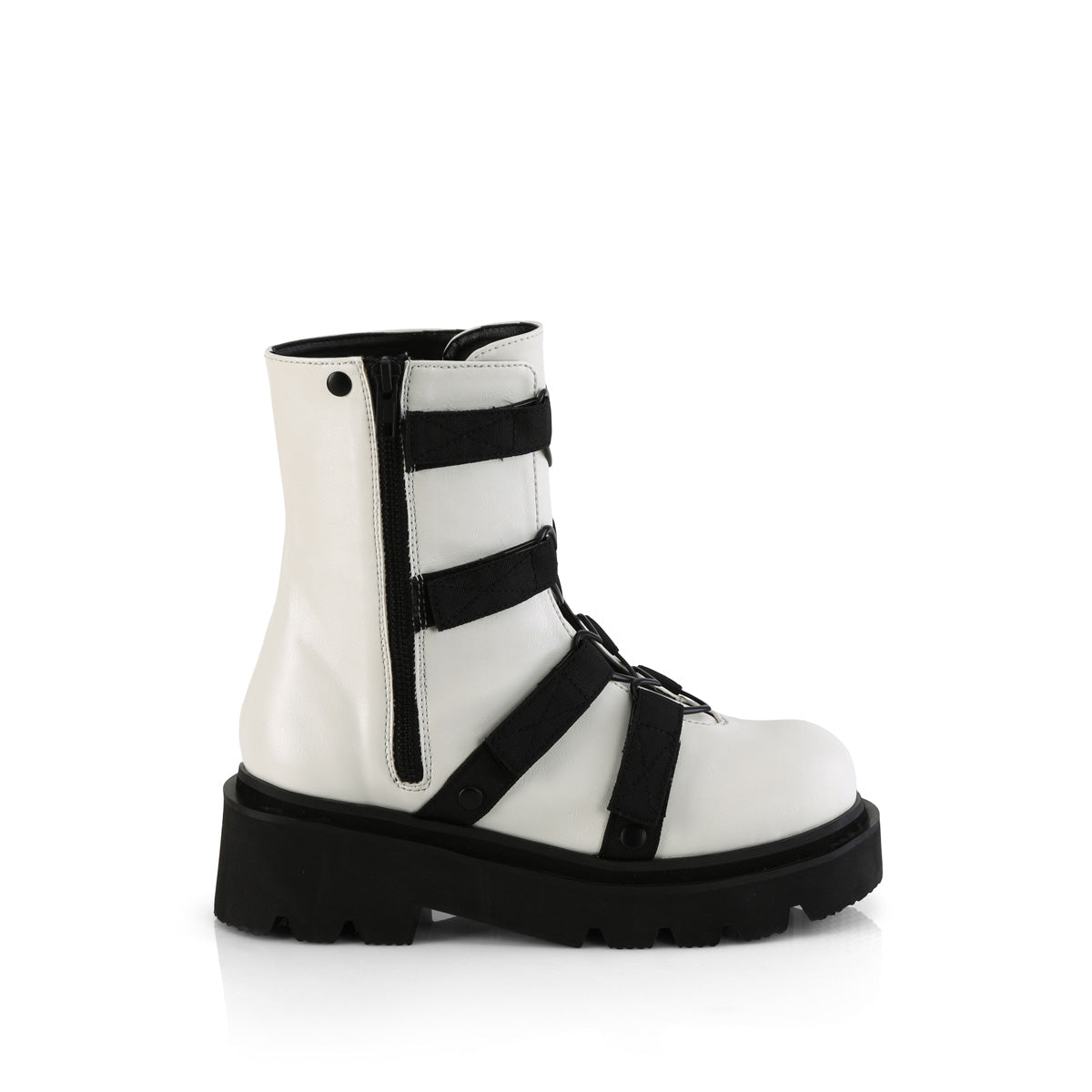 DemoniaCult   RENEGADE-50 Wht vegan in pelle-nylon