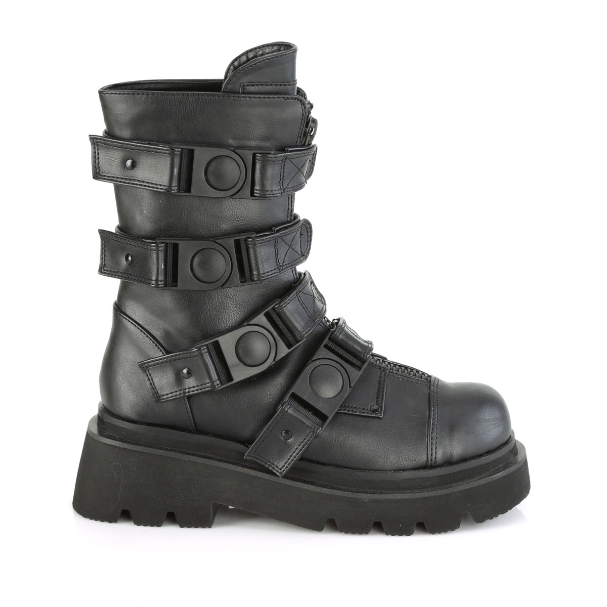 DemoniaCult  Boots RENEGADE-55 Blk Vegan Leather