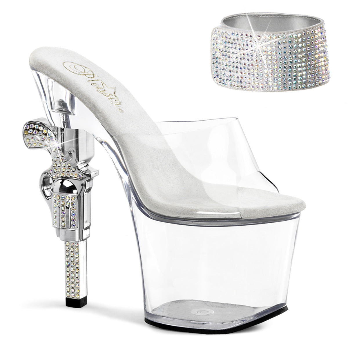 Pleaser Sandali da donna REVOLVER-712 CLR / CLR