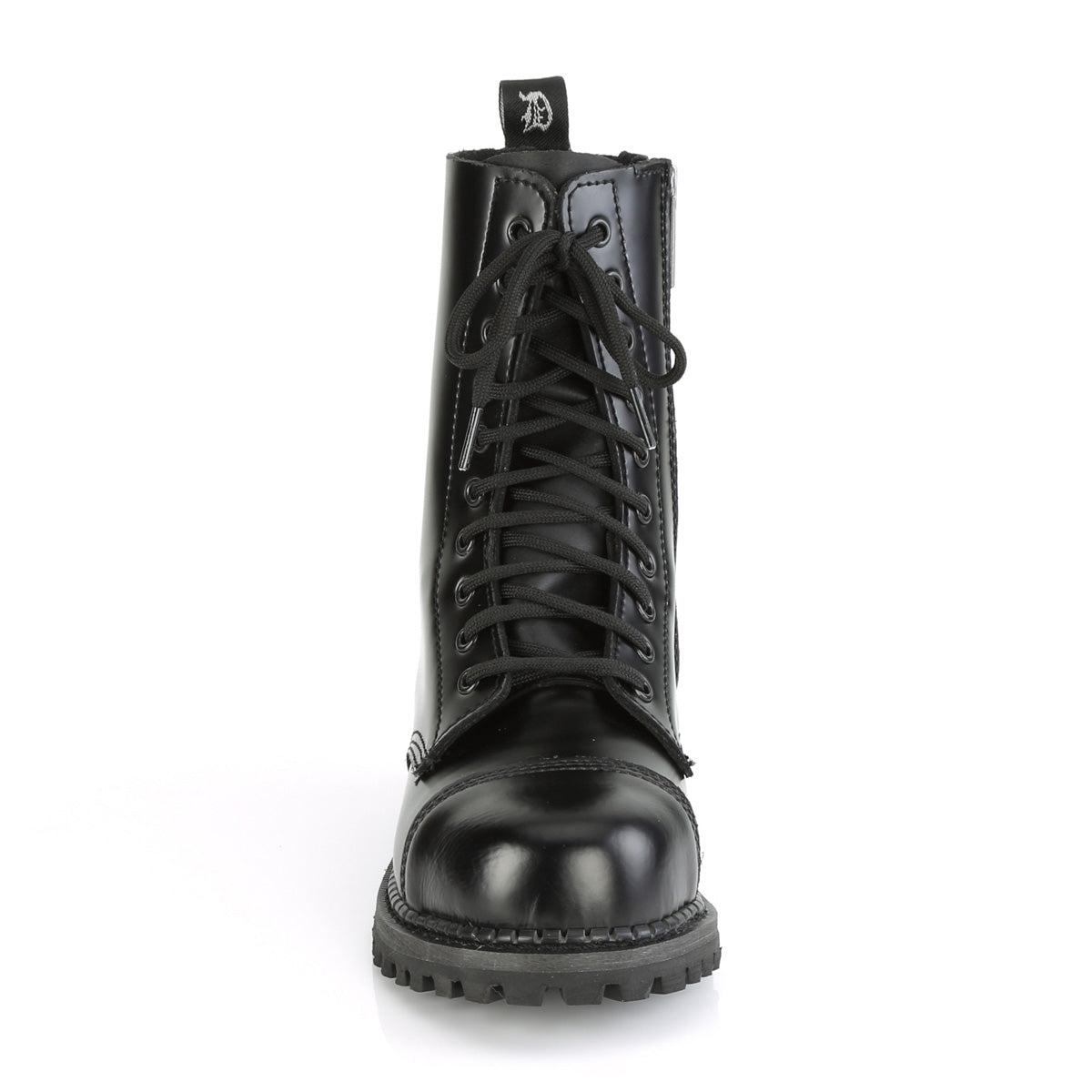 DemoniaCult Stivali da uomo RIOT-10 pelle BLK