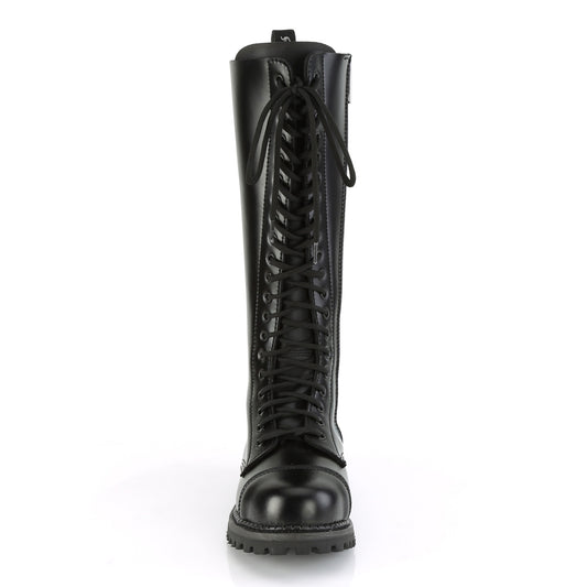 DemoniaCult Stivali da uomo RIOT-20 pelle BLK