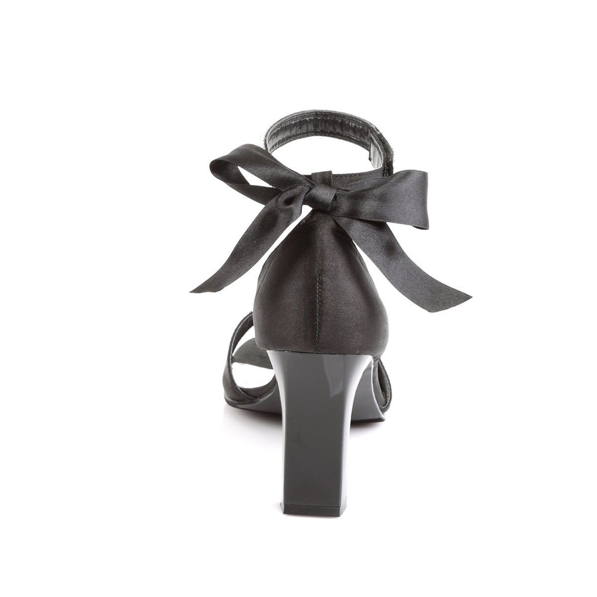 Pleaser Pink Label Pompe da donna ROMANCE-372 Blk satin.