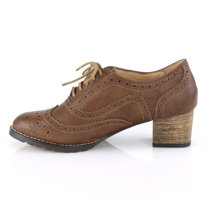 Pin Up Couture Pompe da donna RUSSELL-34 in ecopelle marrone