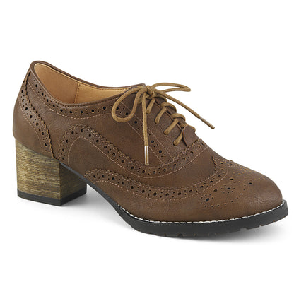 Pin Up Couture Pompe da donna RUSSELL-34 in ecopelle marrone