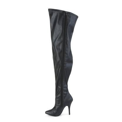 Pleaser Pink Label Womens Boots SEDUCE-3000WC Blk Str. Faux Leather