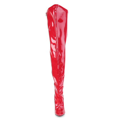 Pleaser Pink Label Womens Boots SEDUCE-3000WC Red Str. Pat