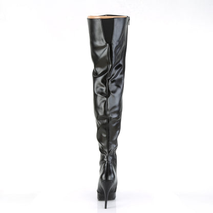 Pleaser Stivali da donna SEDUCE-3010 Blk in ecopelle
