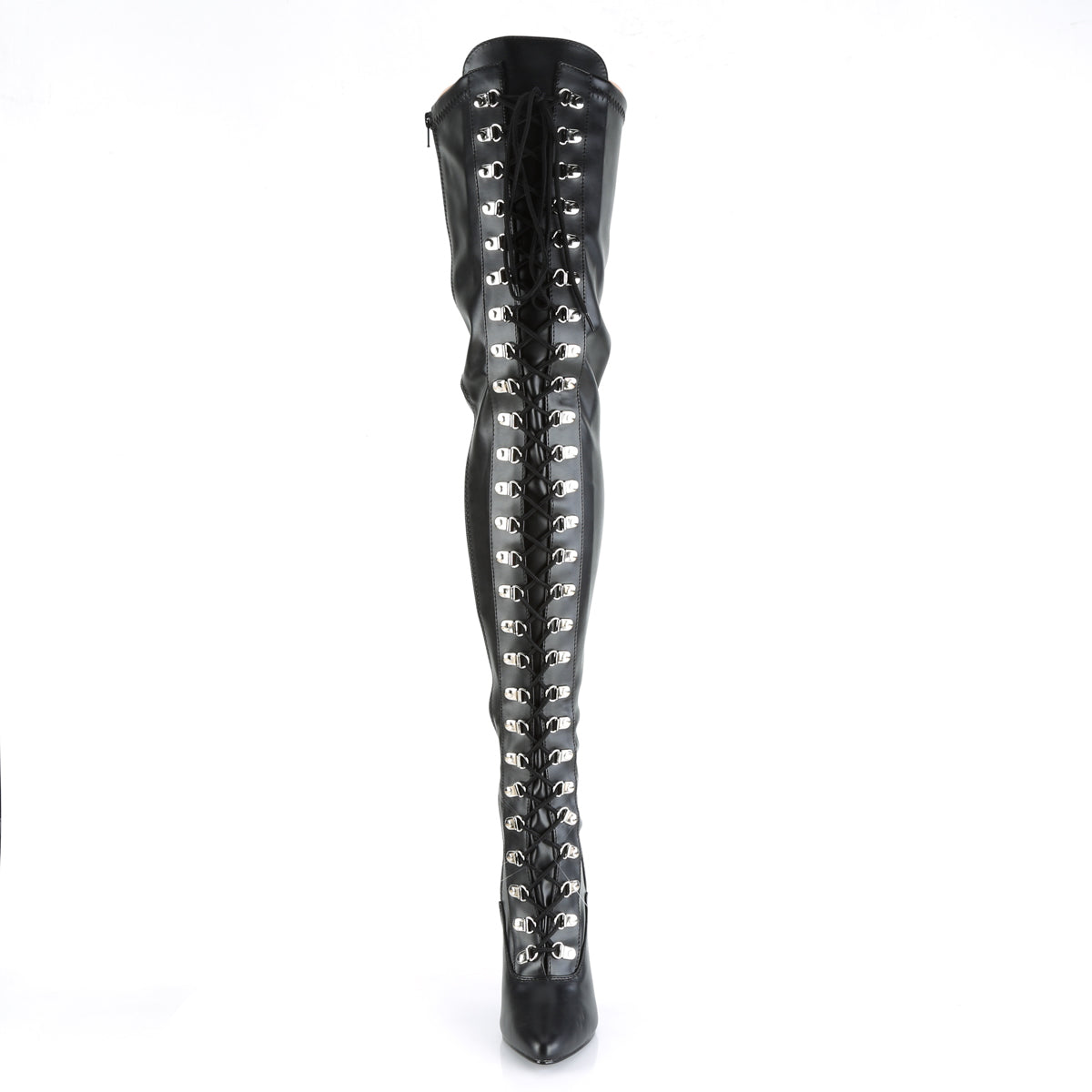 Pleaser Stivali da donna SEDUCE-3024 BLK STR FAUX PELLE