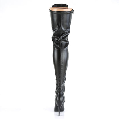 Pleaser Stivali da donna SEDUCE-3024 BLK STR FAUX PELLE