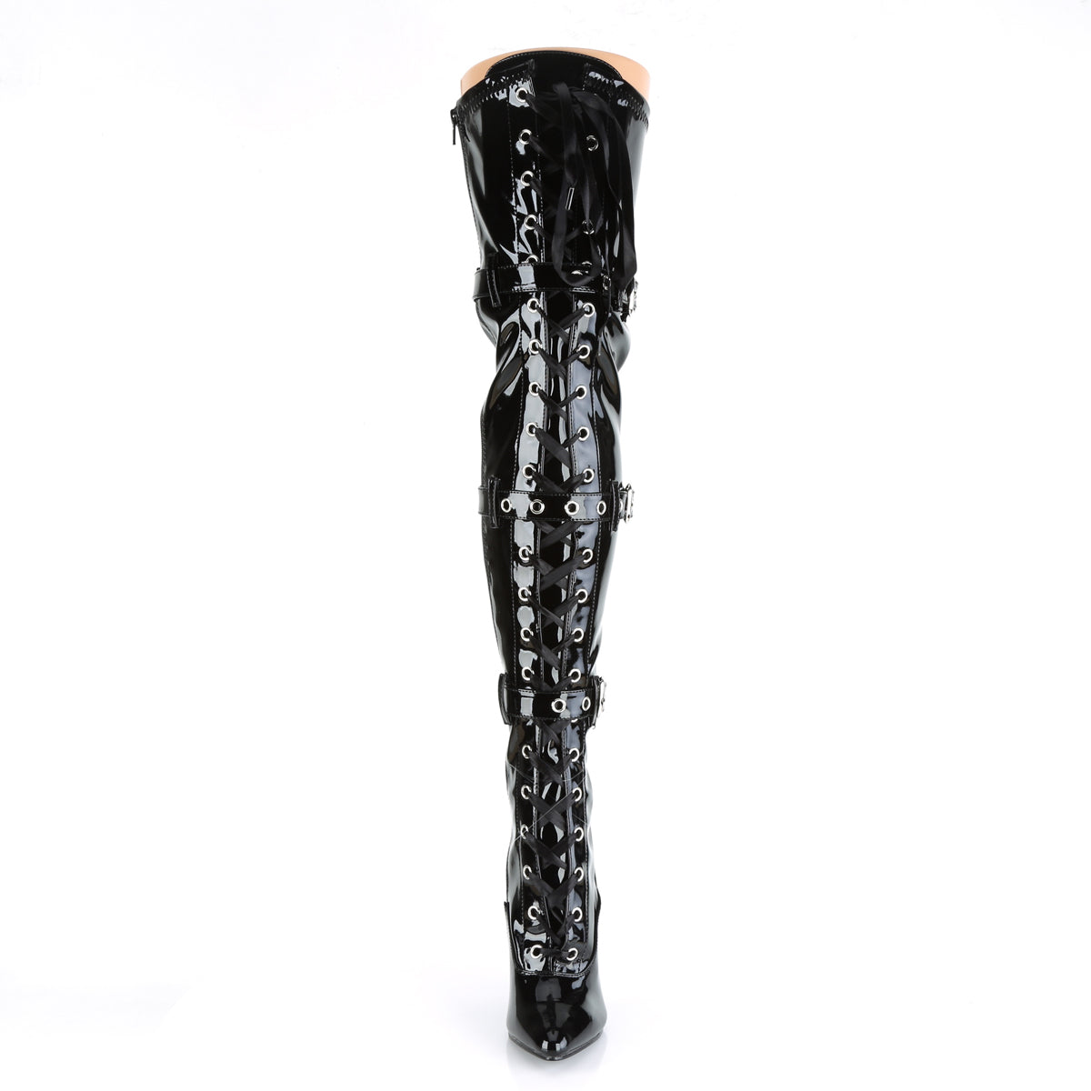 Pleaser Stivali da donna SEDUCE-3028 Blk Str Pat