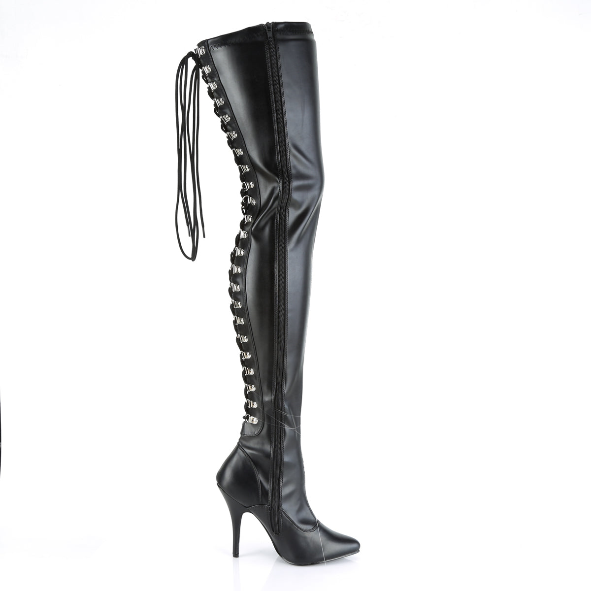 Pleaser Stivali da donna SEDUCE-3063 BLK STR Ecopelle