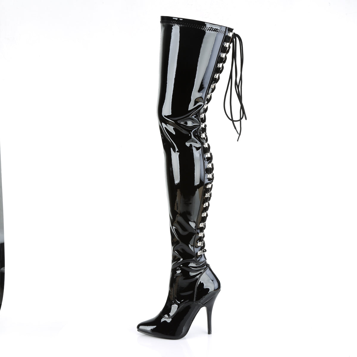 Pleaser Stivali da donna SEDUCE-3063 Blk Str Pat