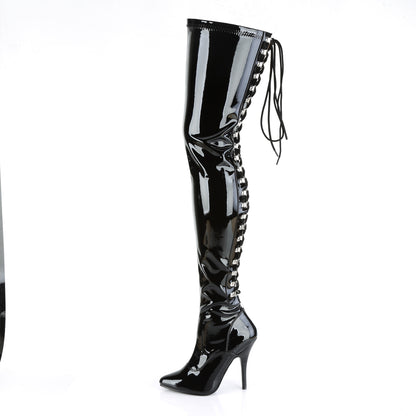 Pleaser Stivali da donna SEDUCE-3063 Blk Str Pat