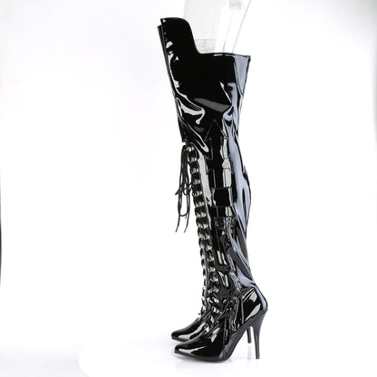 Pleaser  Boots SEDUCE-3082 Blk Str. Pat