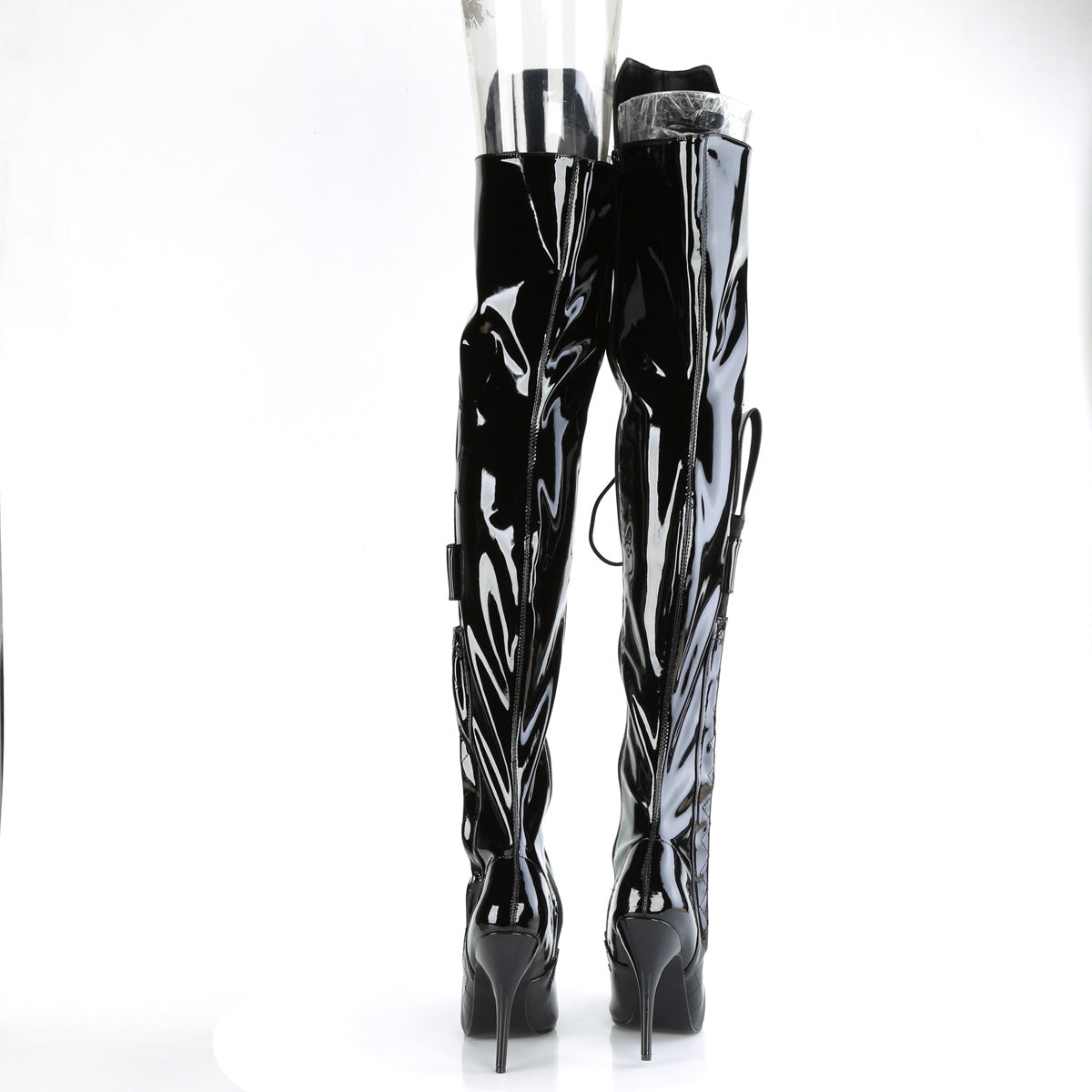 Pleaser  Boots SEDUCE-3082 Blk Str. Pat