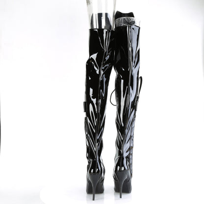 Pleaser  Boots SEDUCE-3082 Blk Str. Pat