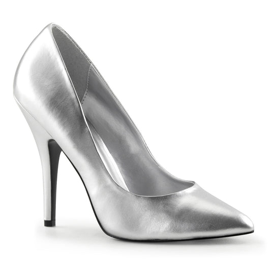 Pleaser Pompe da donna SEDUCE-420 SLV Pelle ecopelle