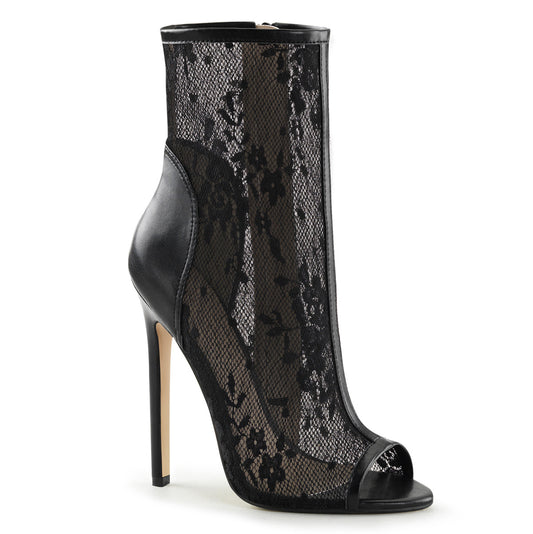 Fabulicious Stivaletti da donna SEXY-1008 BLK PU-LACE