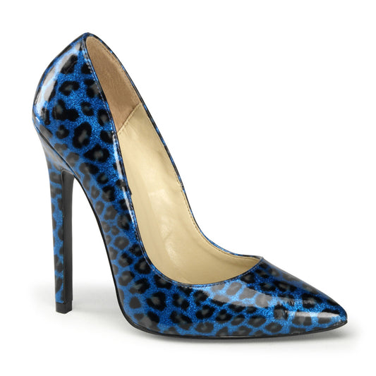Pleaser Pompe da donna SEXY-20 Pat perlato blu