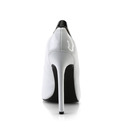 Pleaser Womens Pumps SEXY-22 Wht-Blk Pat
