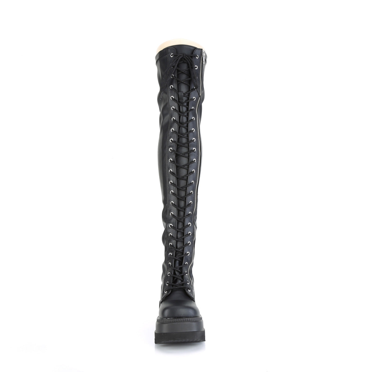 DemoniaCult  Stivali SHAKER-374 blk str. Pelle vegan