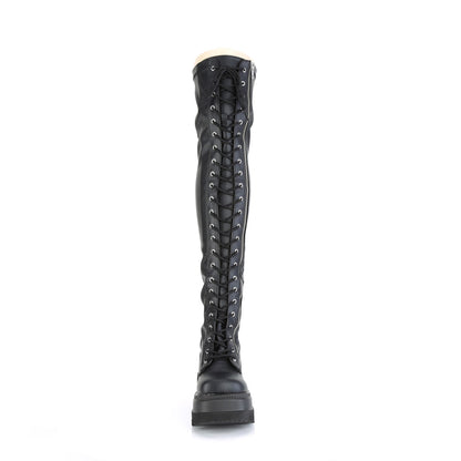 DemoniaCult  Stivali SHAKER-374 blk str. Pelle vegan