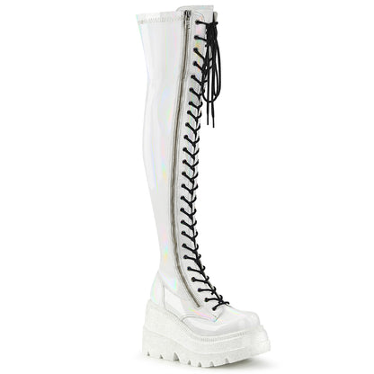 DemoniaCult Stivali da donna SHAKER-374 brevetto per elogrammi wht ologramma