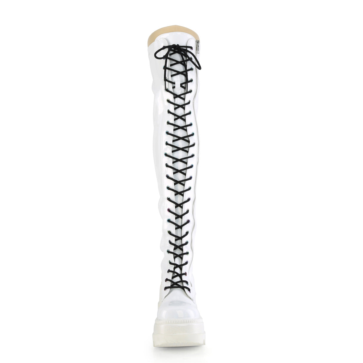 DemoniaCult Stivali da donna SHAKER-374 brevetto per elogrammi wht ologramma