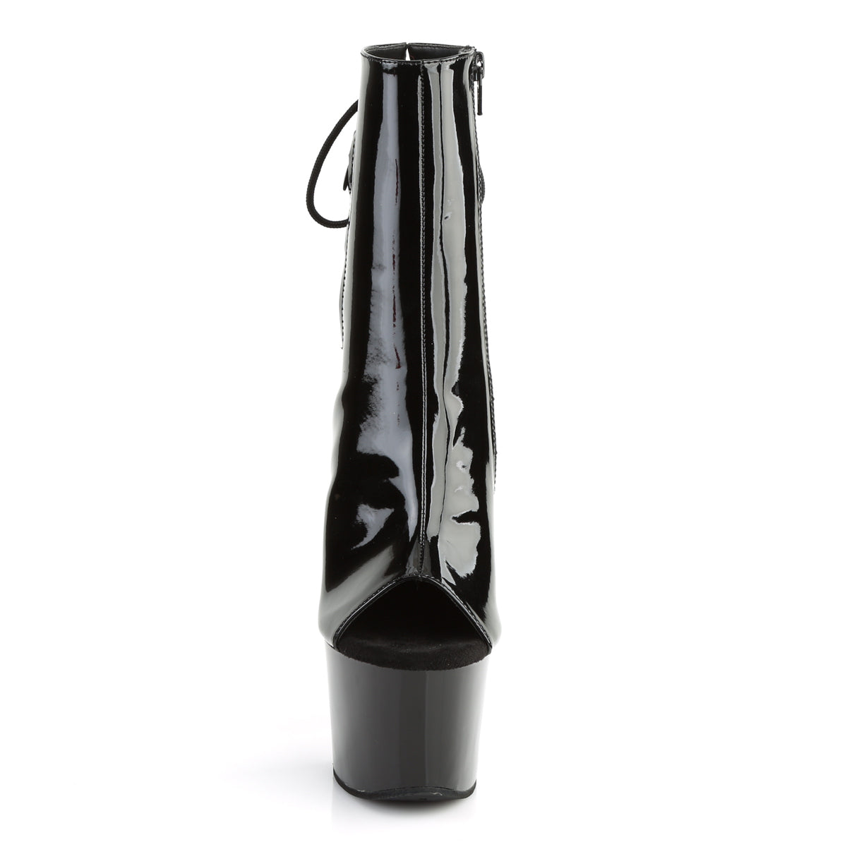Pleaser Womens Ankle Boots SKY-1018 Blk Pat/Blk